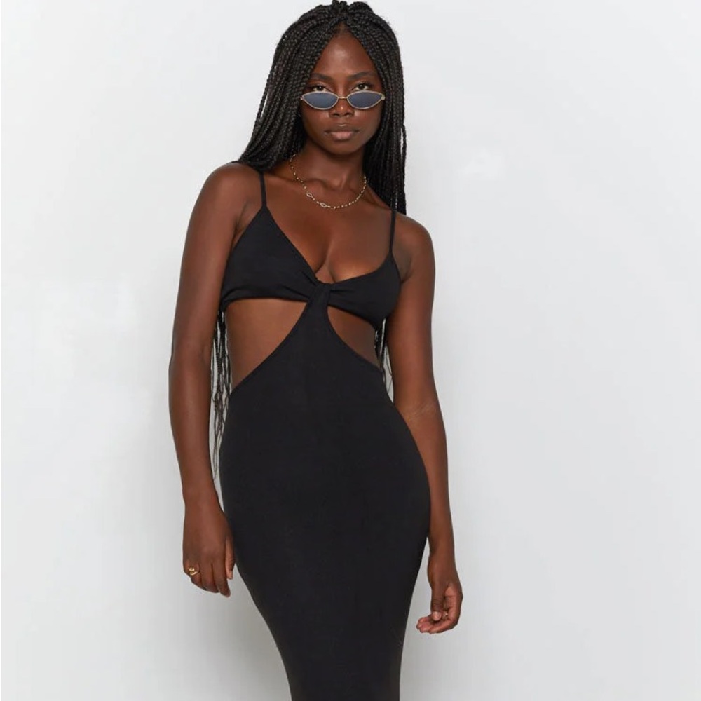 Black cutout dress NWOT